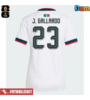 Mexiko Jesus Gallardo #23 Bortatröja Dam VM 2026 Kortärmad